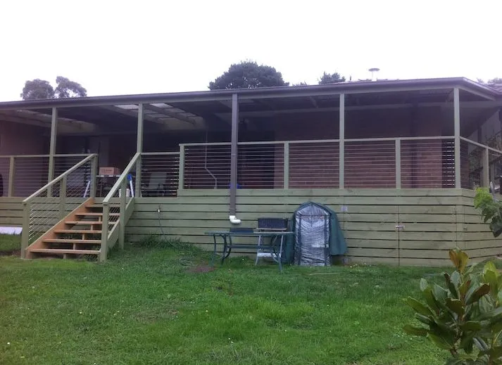 Finished deck and stairs