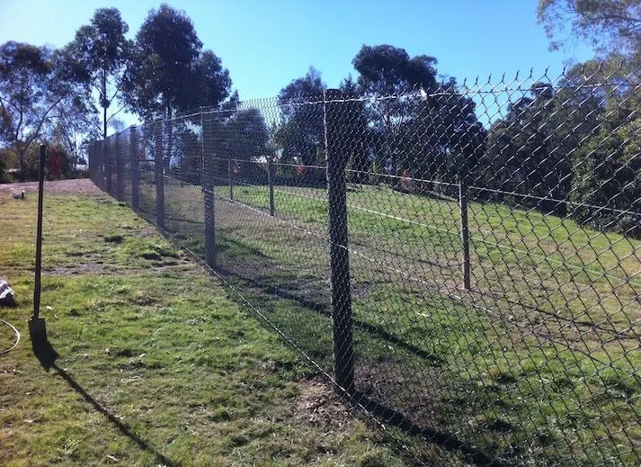 Rural chain-mesh fence