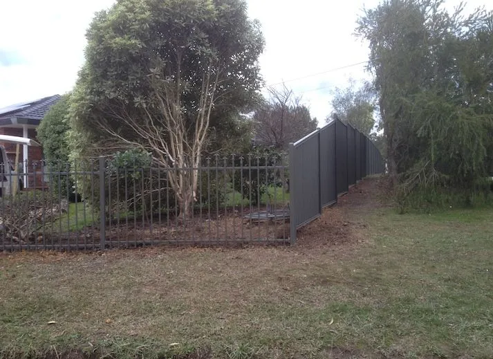Tubular fence and Colorbond